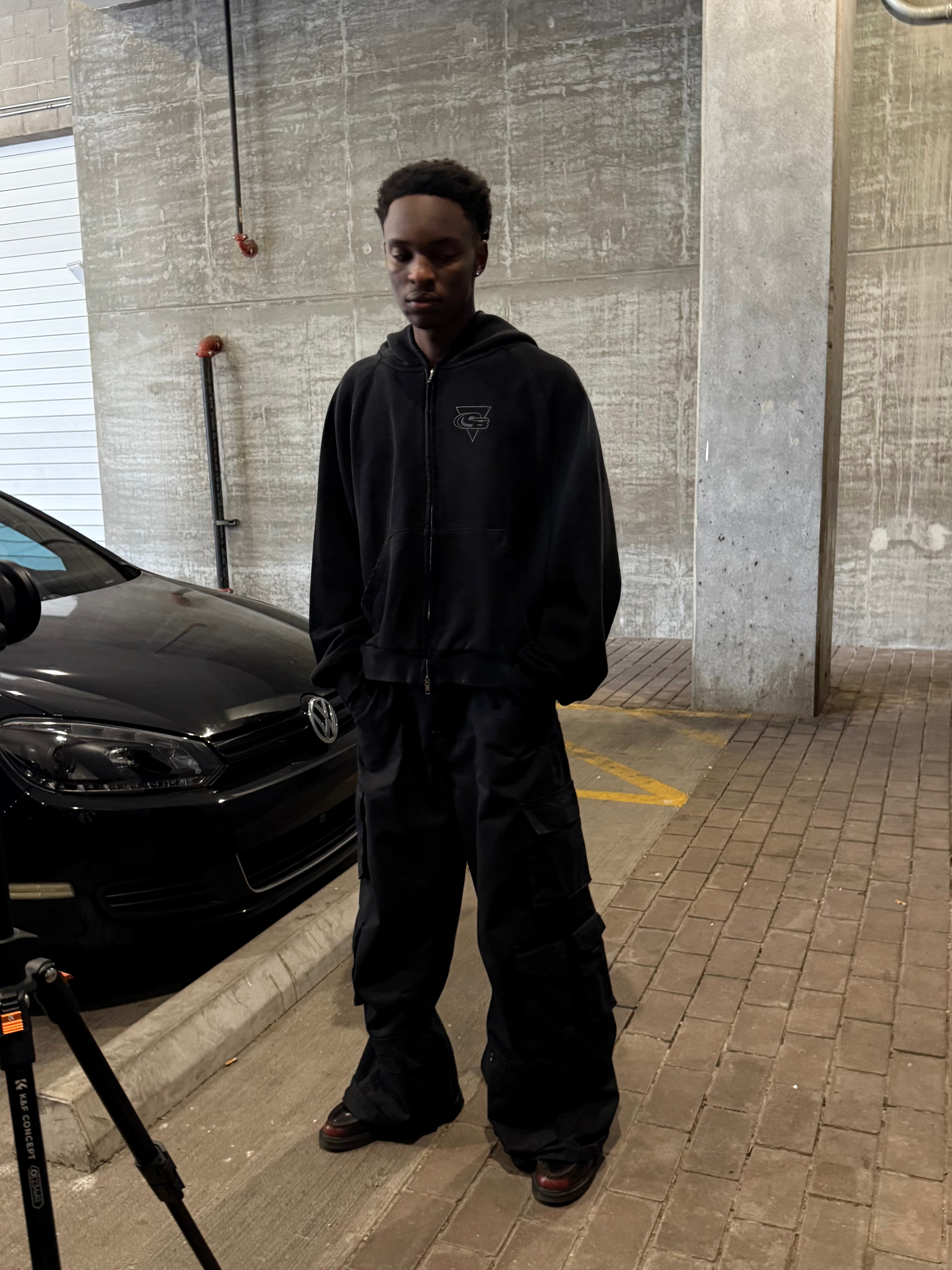 Black Zip-Up